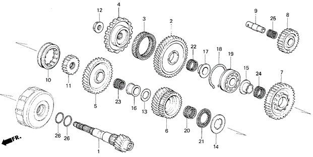 TRANSMISSION - AUTOMATIC/AT COUNTERSHAFT ('84-'85) for 1984 Honda CIVIC HATCHBACK #1