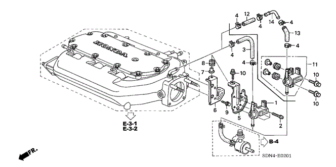 Engine/Tubing (V6) for 2004 Honda ACCORD COUPE #1