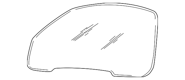 986-542-511-00 Деталь DOOR GLASS, LEFT
