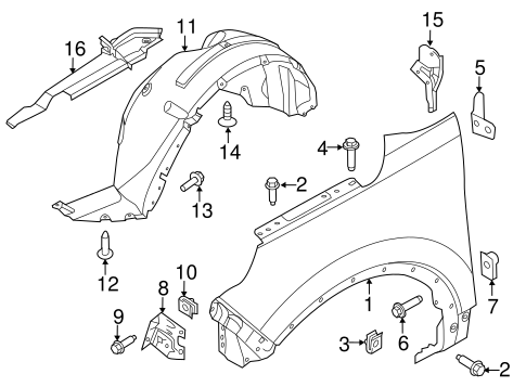 Police Interceptor Utility FENDER & COMPONENTS