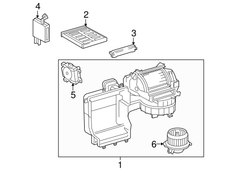 HVAC/BLOWER MOTOR & FAN for 2014 Toyota Venza #1