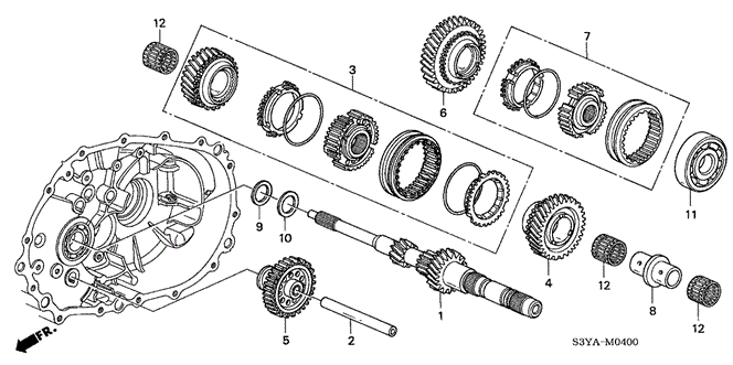 Transmission - Manual/MT Mainshaft (KA) for 2006 Honda INSIGHT #1