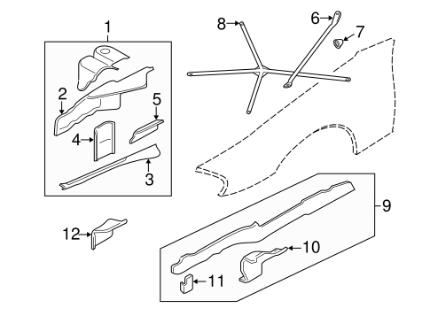 XKR STRUCTURAL COMPONENTS & RAILS