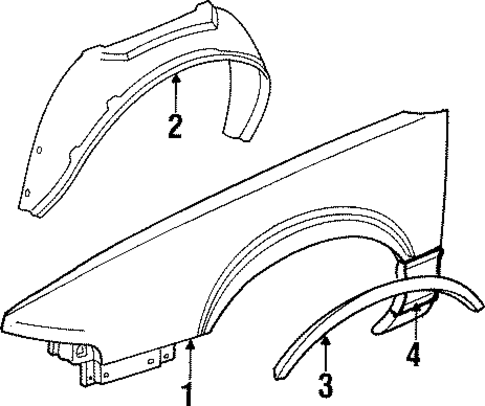 Bonneville EXTERIOR TRIM - FENDER