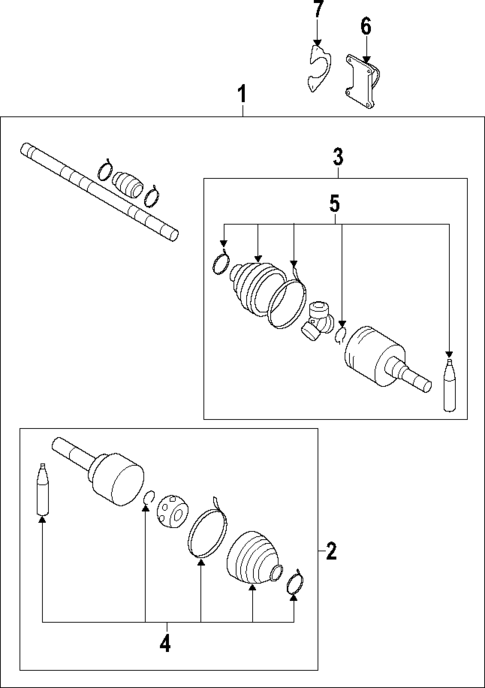 Axle Shafts & Joints for 2012 Nissan Leaf #0