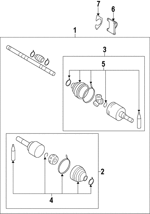 Axle Shafts & Joints for 2012 Nissan Leaf #0
