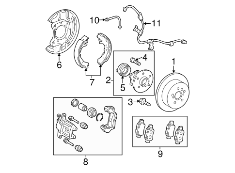 BRAKES/BRAKE COMPONENTS for 2007 Scion tC #1