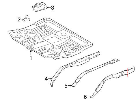 LR3 REAR FLOOR & RAILS