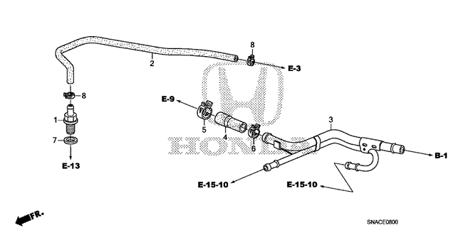ENGINE/PCV TUBE (1.8L) for 2011 Honda CIVIC SEDAN #1