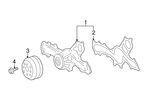 COOLING SYSTEM/WATER PUMP for 2015 Toyota Avalon #1