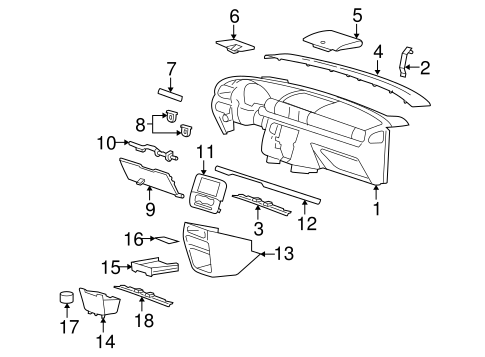 Freestar INSTRUMENT PANEL COMPONENTS