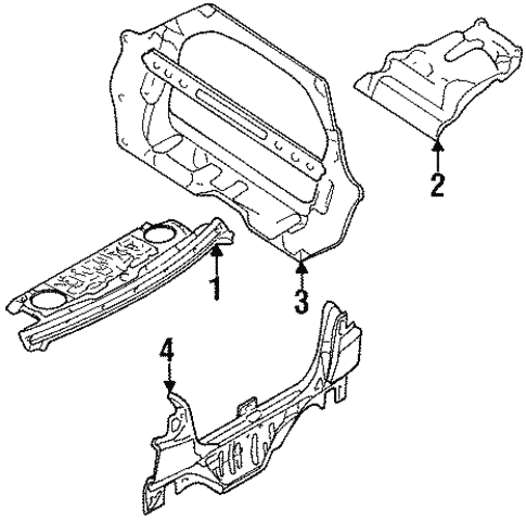 Rear Body for 1997 Nissan Sentra #0