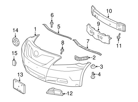 BODY/BUMPER & COMPONENTS - FRONT for 2008 Toyota Camry #1