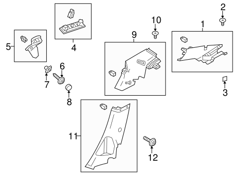 Body/Interior Trim - Quarter Panels for 2012 Ford Focus #2