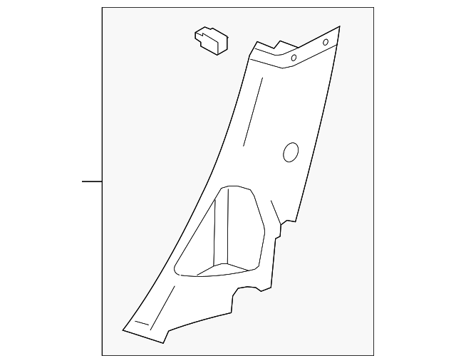CV6Z-5431012-AB Деталь LOWER QTR TRIM, RIGHT
