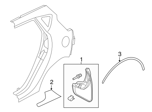 Fiesta EXTERIOR TRIM - QUARTER PANEL