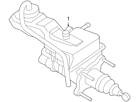 Mariner MASTER CYLINDER - COMPONENTS ON DASH PANEL