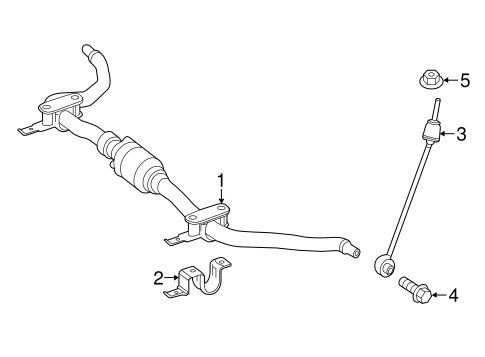 Stabilizer Bar & Components for 2019 Mercedes-Benz GLE 400 #1