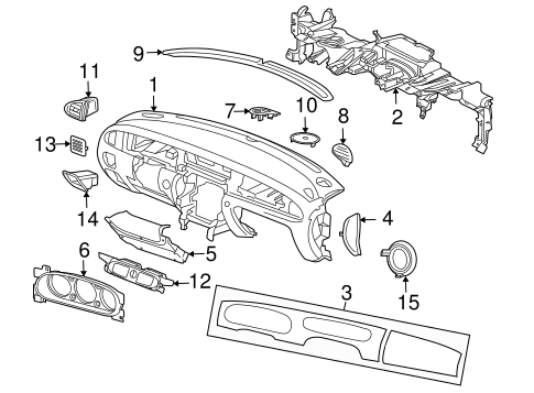 Vanden Plas INSTRUMENT PANEL COMPONENTS