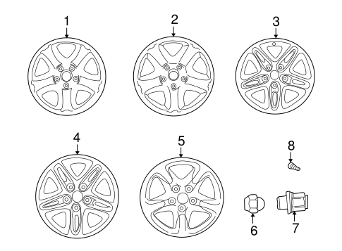FRONT SUSPENSION/WHEELS for 2004 Toyota RAV4 #1
