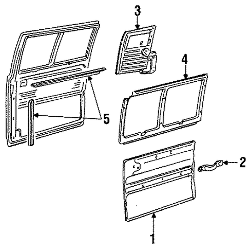 G2500 INTERIOR TRIM - SIDE DOOR