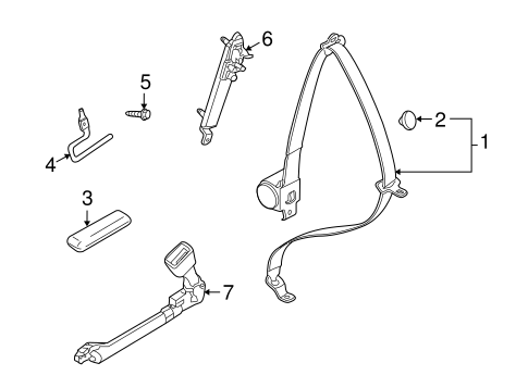 Astra FRONT SEAT BELTS