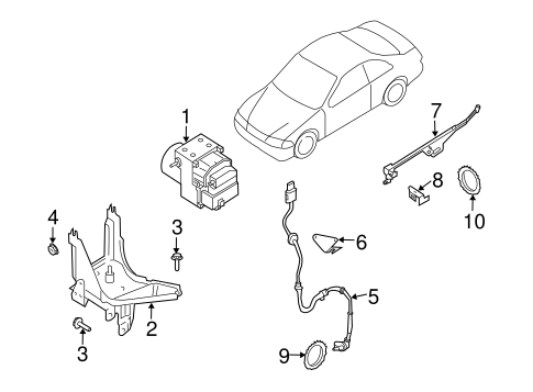 ABS Components for 2003 Infiniti I35 #1