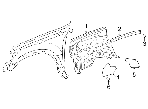 BODY/INNER COMPONENTS for 2005 Toyota Sequoia #1
