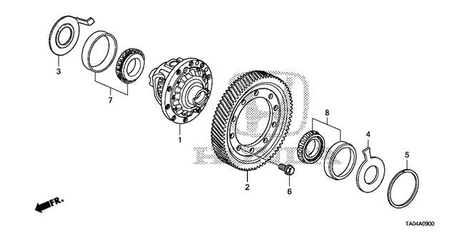 Transmission - Automatic/AT Differential (L4) for 2010 Honda ACCORD SEDAN #1