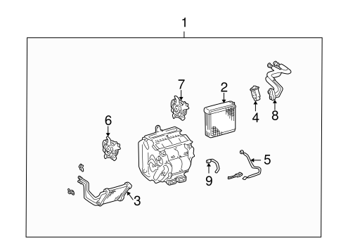 HVAC/EVAPORATOR & HEATER COMPONENTS for 2004 Toyota Camry #2