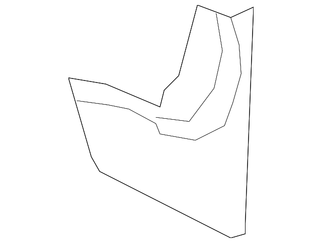 30796915 Деталь MUD SHIELD, LEFT