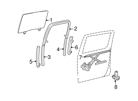 BODY/GLASS - REAR DOOR for 2015 Toyota Tacoma #2
