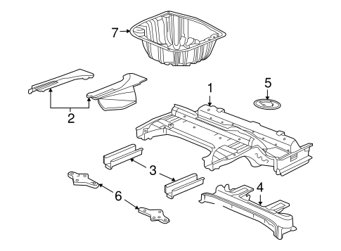 G8 REAR FLOOR & RAILS