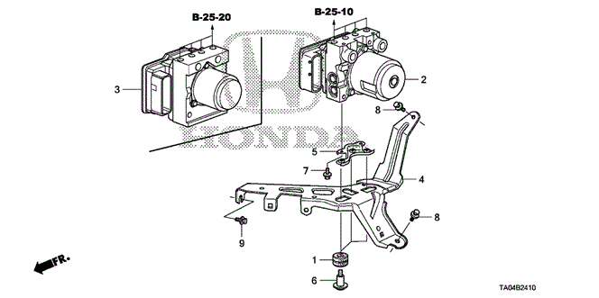 Chassis/ABS - VSA Modulator for 2009 Honda ACCORD SEDAN #1