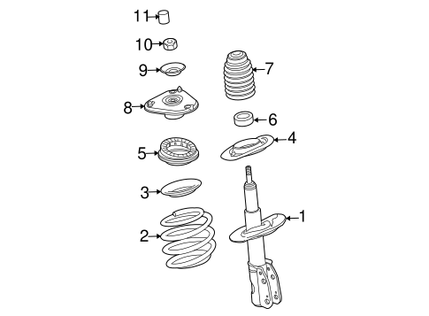 Front Suspension/Struts & Components for 2006 Cadillac DTS #1