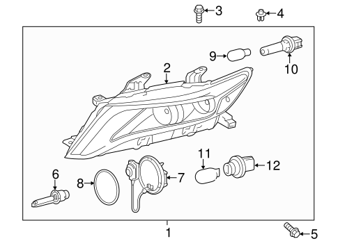 ELECTRICAL/HEADLAMP COMPONENTS for 2015 Toyota Venza #3