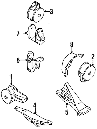Metro ENGINE & TRANS MOUNTING