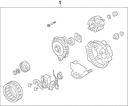 Alternator for 2012 Mazda 2 #1