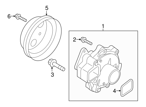 COOLING SYSTEM/WATER PUMP for 2016 Scion iA #1