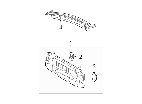 BODY/REAR BODY for 2004 Toyota Solara #1
