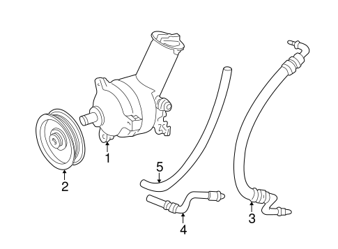 Steering/Pump & Hoses for 2002 Ford Ranger #1