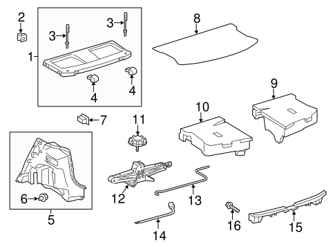 BODY/INTERIOR TRIM - REAR BODY for 2015 Toyota Prius C #1