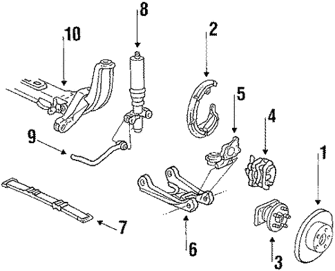 Rear Suspension/Rear Suspension for 1992 Buick Riviera #1