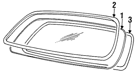 XJS BACK GLASS