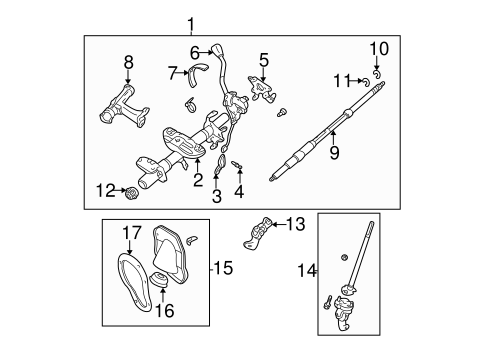 STEERING/STEERING COLUMN ASSEMBLY for 1997 Toyota Tacoma #4