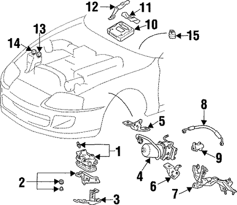 ELECTRICAL/TRACTION CONTROL COMPONENTS for 1996 Toyota Supra #1