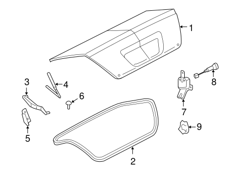 Lid & Components for 2009 Ford Taurus #0