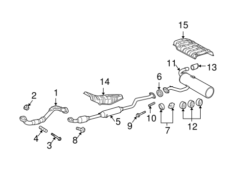 EXHAUST SYSTEM/EXHAUST COMPONENTS for 2010 Scion tC #1