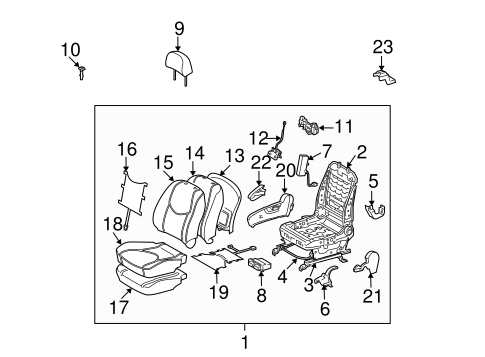 BODY/FRONT SEAT COMPONENTS for 2012 Toyota RAV4 #1