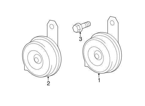 ELECTRICAL/HORN for 2016 Toyota RAV4 #1